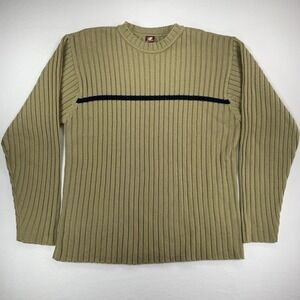 VTG Ferruche Sweater Men's XL Y2K Khaki/Green Punk Skater‎ Pullover Streetwear